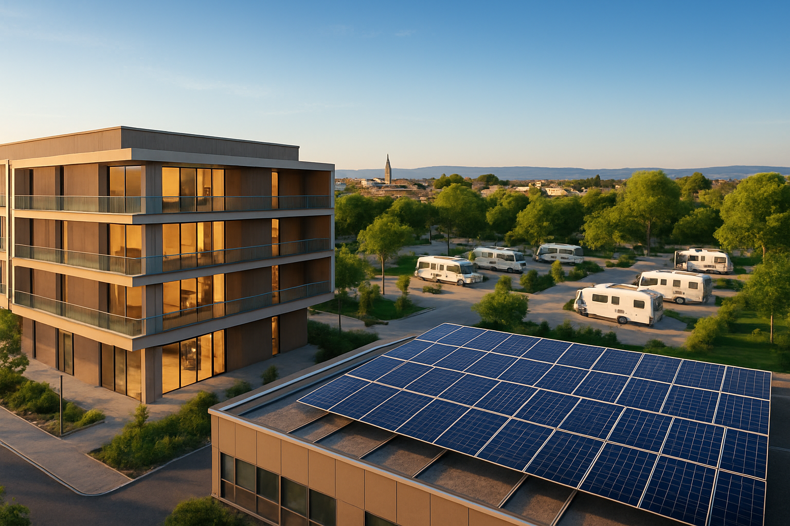 découvrez les nouveaux projets passionnants à pierrelatte, comprenant un hôtel moderne, des panneaux photovoltaïques innovants et une aire de camping-car conviviale. explorez les opportunités de développement durable et de tourisme dans cette charmante ville du sud de la france.