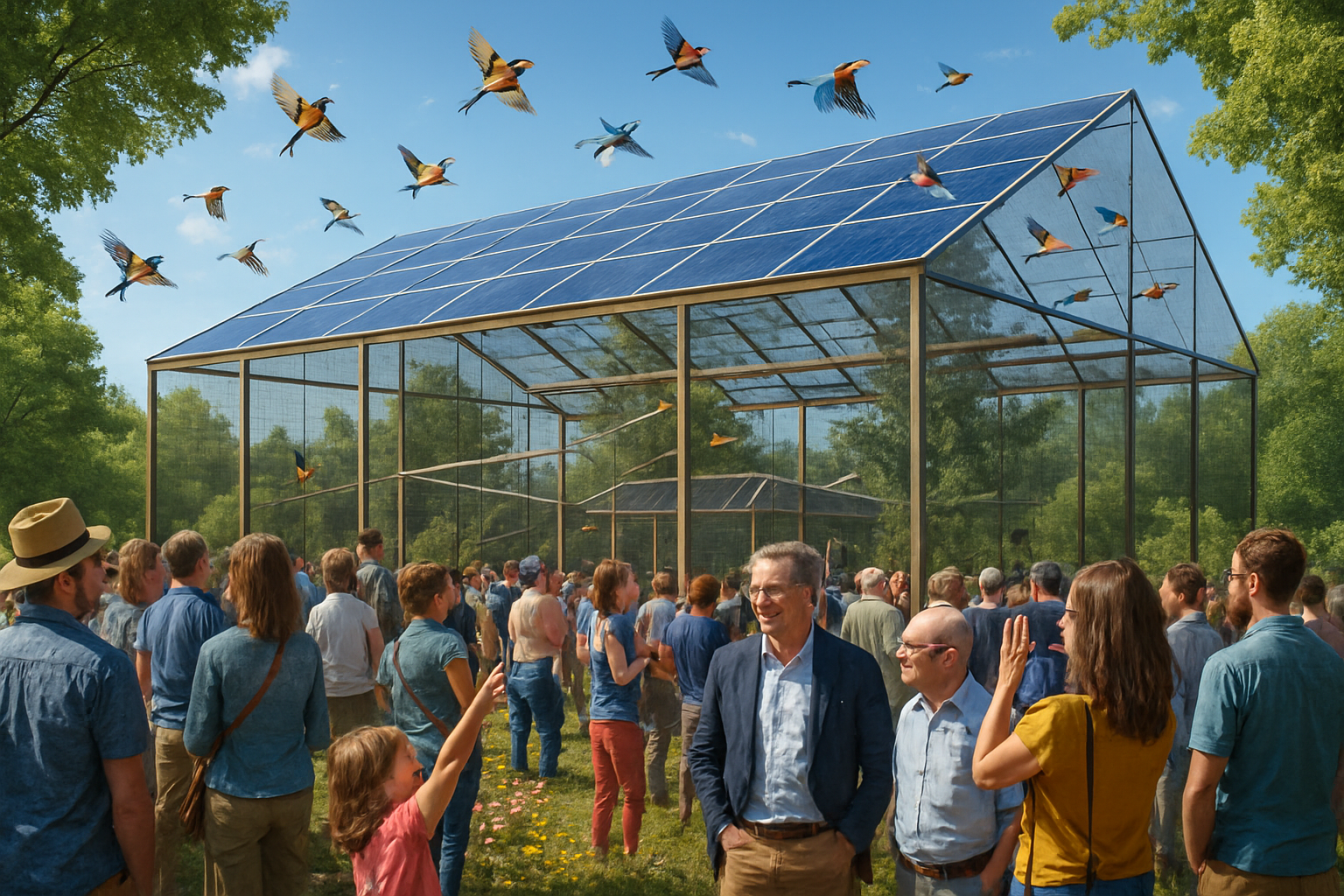 découvrez l'inauguration d'une volière photovoltaïque innovante à ferrière-larçon, au cœur du sud-touraine. un projet unique alliant écologie et développement durable, qui marque une avancée significative pour la préservation des espèces et la production d'énergie renouvelable.