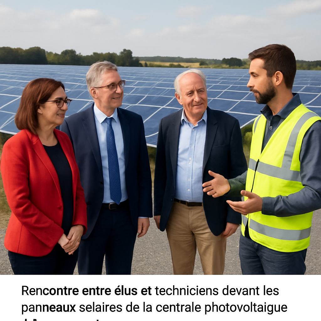 découvrez la dernière avancée écologique à voivres-lès-le mans : la centrale photovoltaïque dévoilée aux élus. un projet innovant pour une énergie durable au cœur de notre région.