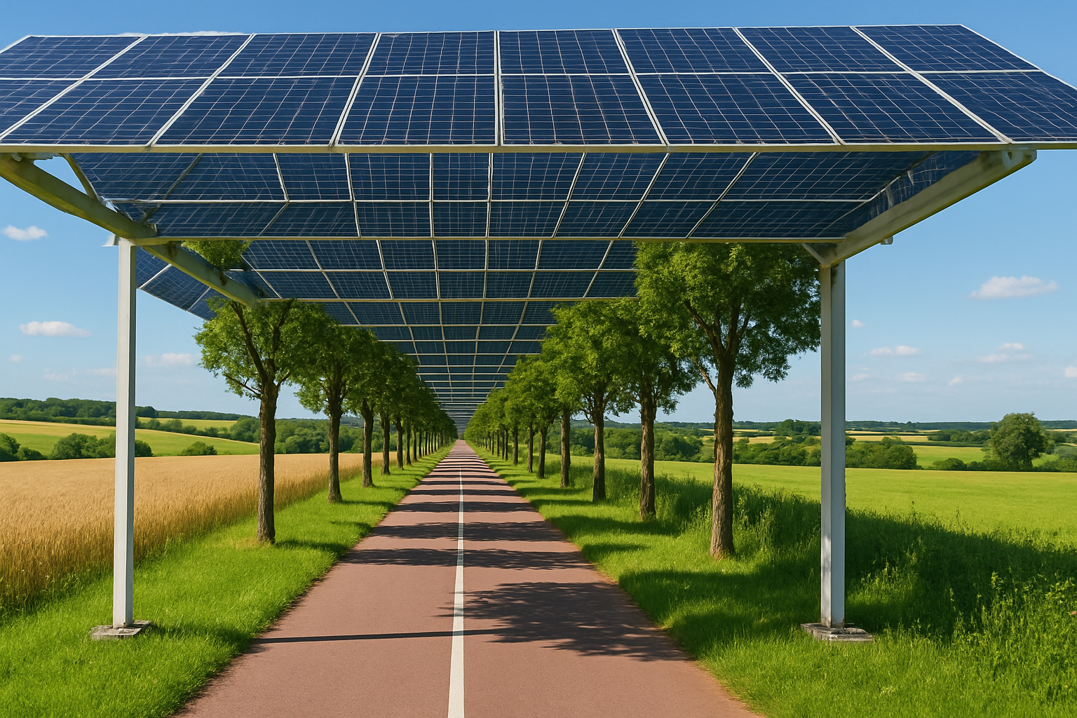 découvrez caderousse, la première commune en france à inaugurer un parc photovoltaïque linéaire grâce à la compagnie nationale du rhône (cnr). cet projet innovant allie développement durable et production d'énergie renouvelable, marquant une étape importante vers une transition énergétique réussie.