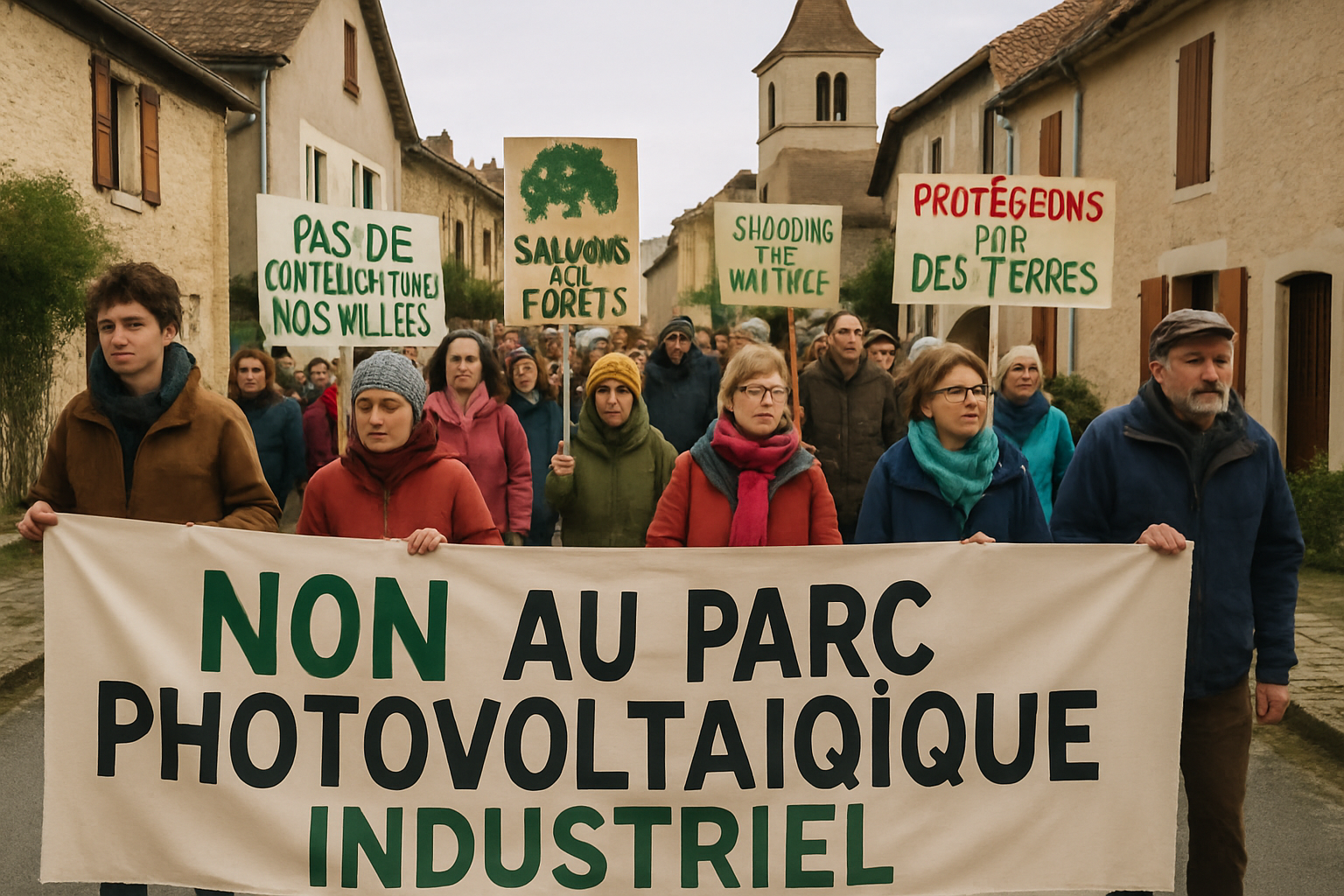 découvrez comment un petit village du lot se mobilise face à un projet photovoltaïque, s'unit pour résister et freiner l'arrivée des machines. une histoire de solidarité et de défense de l'environnement au cœur de la france.