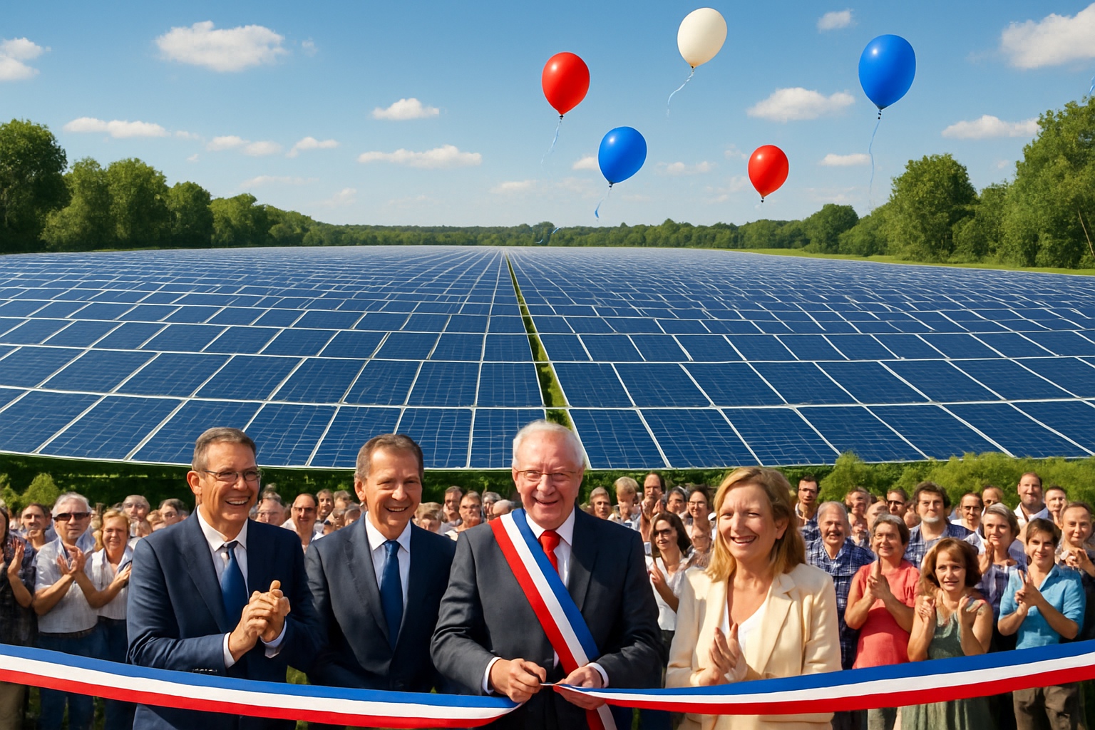 assistez à l'inauguration du nouveau parc photovoltaïque à cavignac, une installation innovante dotée de près de 8 000 panneaux solaires. découvrez comment ce projet écologique contribue à la transition énergétique et à la durabilité locale.