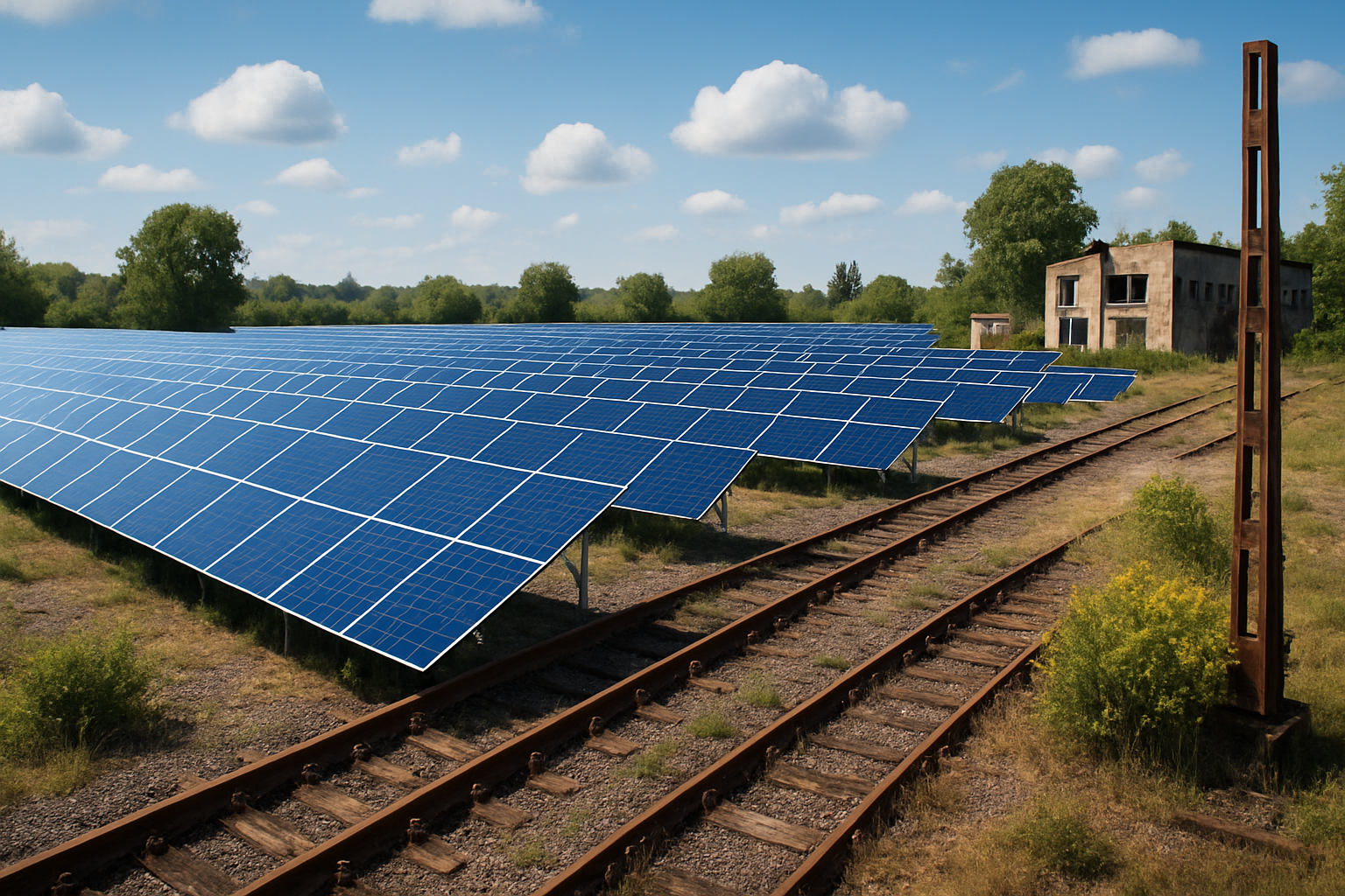 découvrez le nouveau parc photovoltaïque de morsbach, émergeant sur une friche ferroviaire. ce projet innovant s'inscrit dans une démarche écoresponsable et met en lumière l'engagement de la commune pour les énergies renouvelables. une initiative qui allie développement durable et revitalisation des espaces.