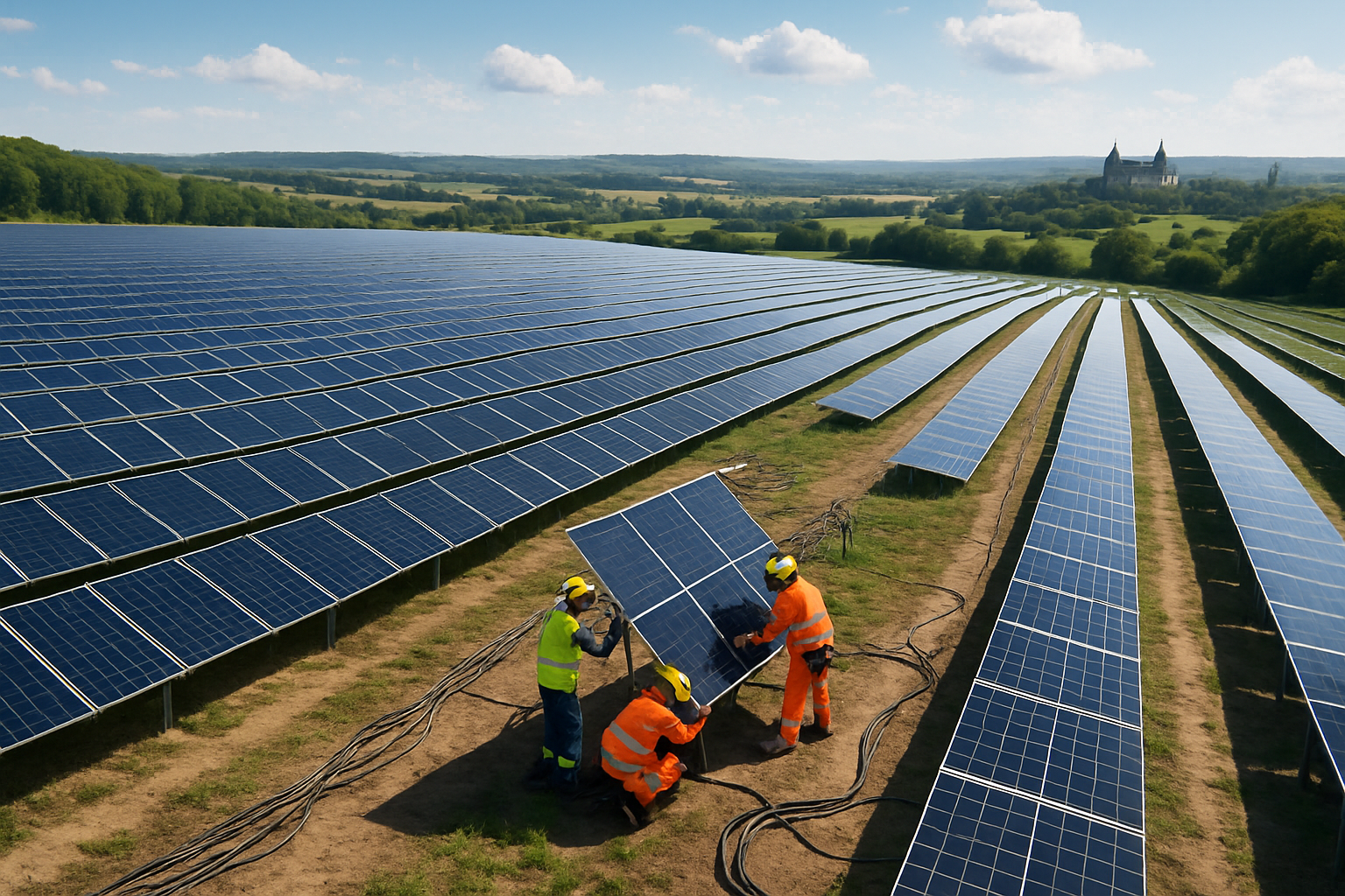 découvrez le projet ambitieux d'un immense parc solaire en cours de réalisation à saumur, qui promet de transformer le paysage énergétique de la région tout en contribuant à la transition écologique. suivez les avancées et les impacts de cette initiative durable.