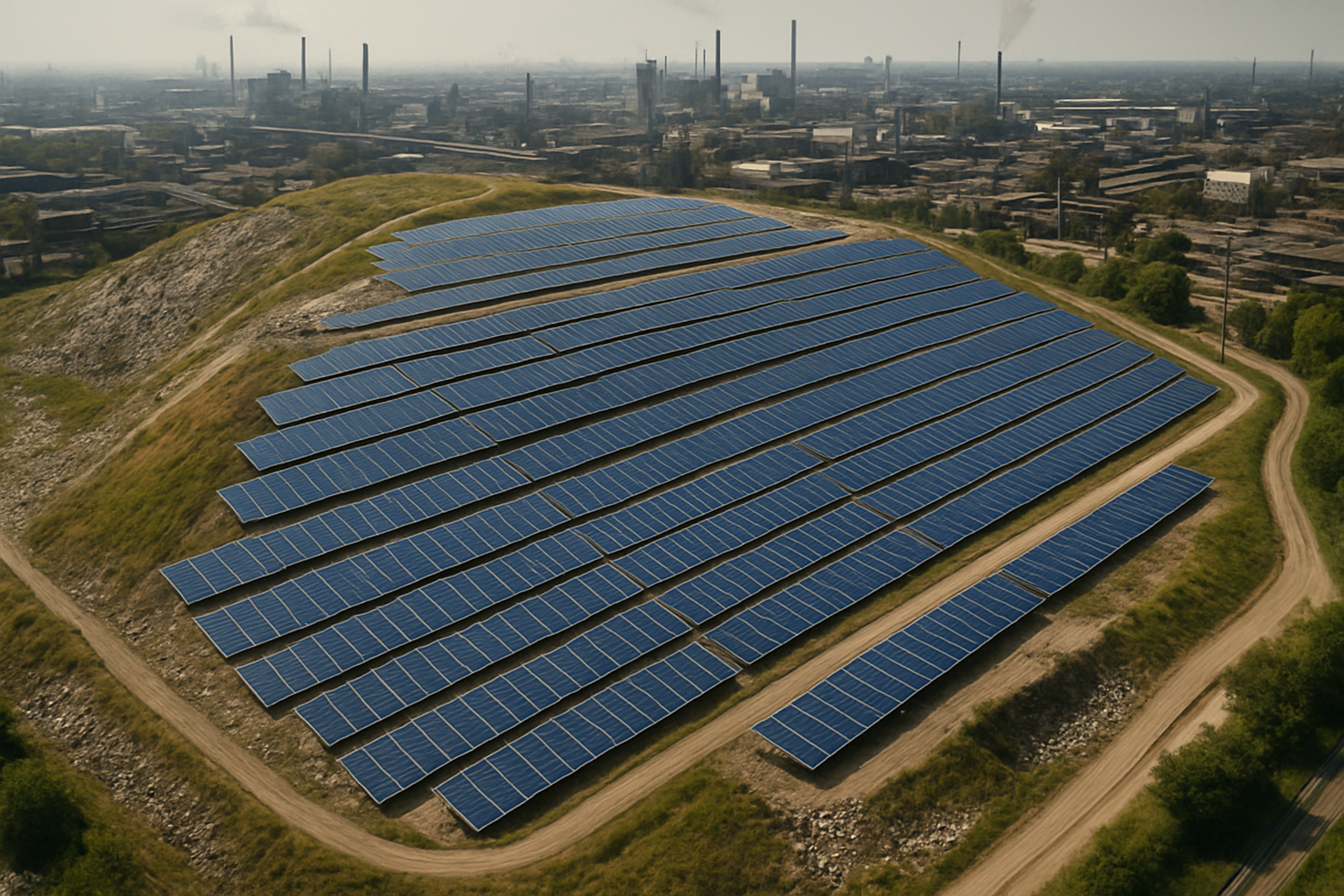 découvrez comment une décharge illégale au sud de rennes se métamorphose en une centrale photovoltaïque imposante, symbole de la transformation écologique et de l'innovation énergétique. une initiative qui allie durabilité et respect de l'environnement.