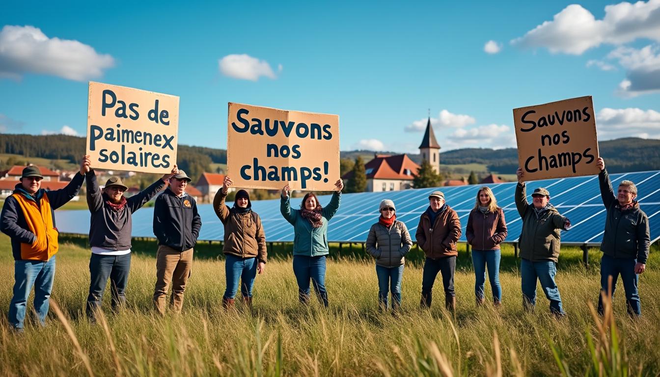 dans l'ain, la mobilisation grandit face au projet de parc photovoltaïque des lézines. habitants et associations expriment leurs inquiétudes pour l'environnement et l'avenir du territoire. découvrez les enjeux de cette contestation locale.