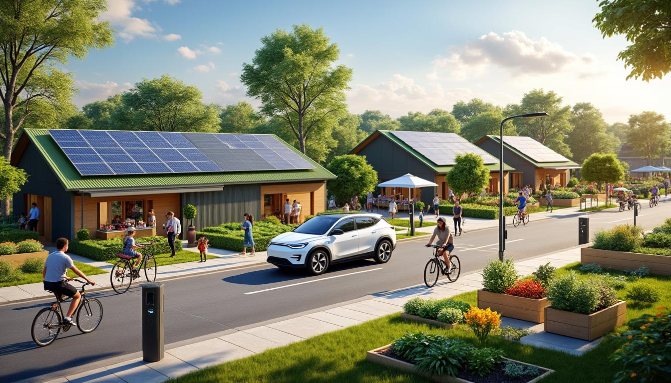 découvrez comment la commune s'engage pour un avenir durable à travers le développement de l'énergie solaire, la promotion de transports respectueux de l'environnement et la mise en valeur des circuits de proximité.