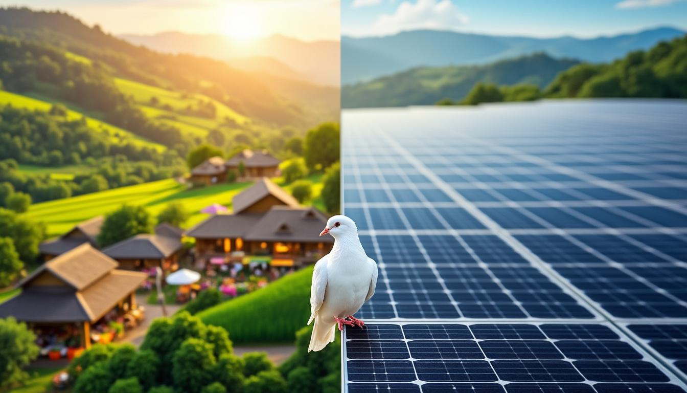 à garde-colombe, la commune hésite entre préserver ses cultures agricoles ou installer des panneaux solaires. faut-il privilégier la soupe du terroir ou l'électricité verte ? découvrez les enjeux de ce choix crucial.