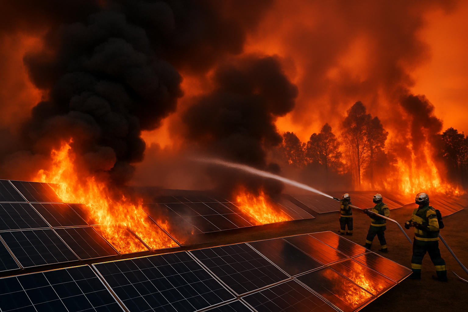 découvrez les détails de l'incendie qui a dévasté un parc photovoltaïque dans le gard, laissant des dégâts considérables et suscitant des inquiétudes sur l'impact environnemental et énergétique.