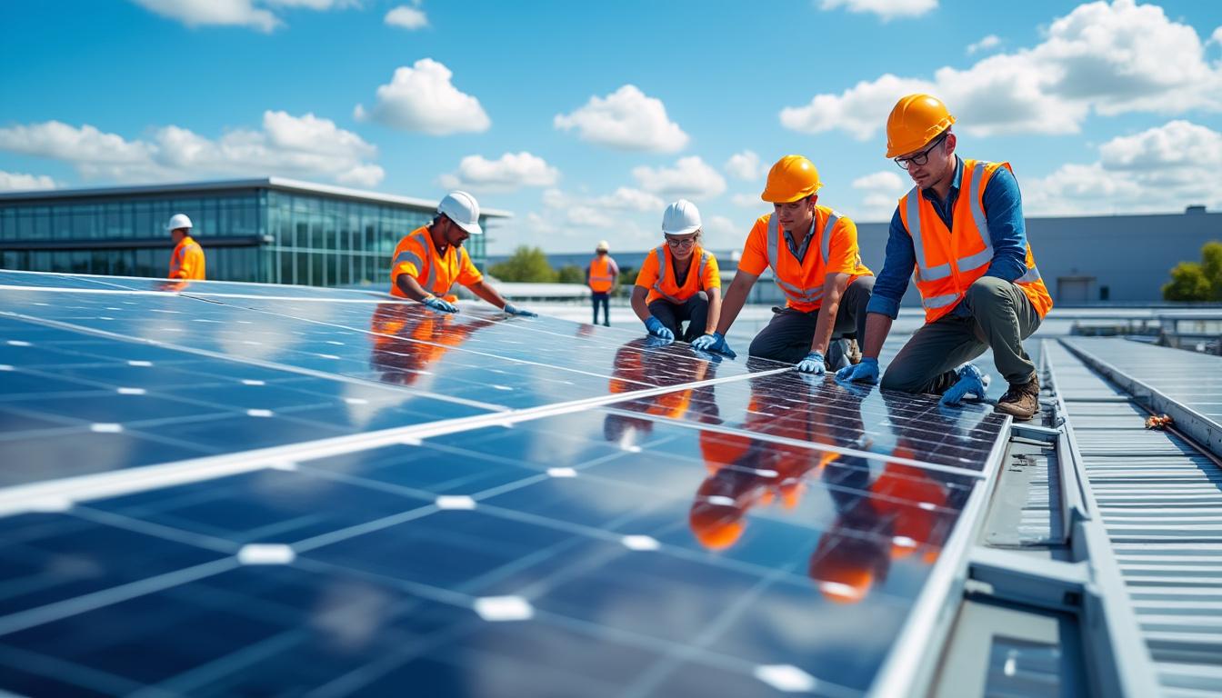 découvrez comment une équipe roumaine participe activement à la construction de panneaux photovoltaïques à loudéac, contribuant ainsi au développement des énergies renouvelables dans la région.