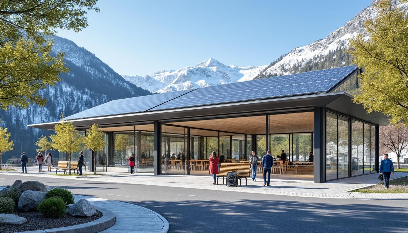 découvrez comment la gare routière de bourg-saint-maurice adopte le développement durable avec l’installation d’un toit écologique composé de panneaux solaires. un projet innovant en faveur de la transition énergétique dans la région.