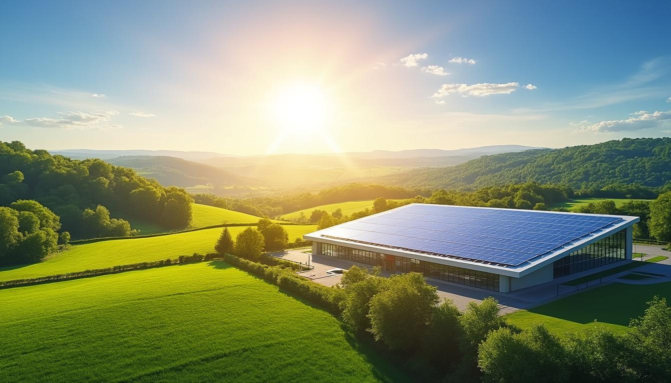 découvrez comment une toiture photovoltaïque innovante dans le saumurois transforme l'énergie solaire en lumière, apportant une énergie propre et inspirante à la région.