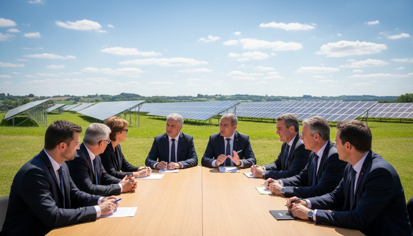 colombier-fontaine : les élus ont approuvé le bail emphytéotique pour l'installation de la nouvelle centrale photovoltaïque, marquant une étape importante vers une énergie renouvelable locale.