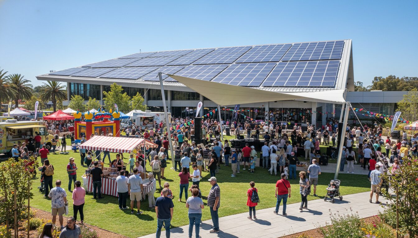 découvrez comment la centrale photovoltaïque municipale innovante de loudéac alimente durablement le boulodrome, les spectacles et les vide-greniers, soutenant la vie locale et l'énergie propre.