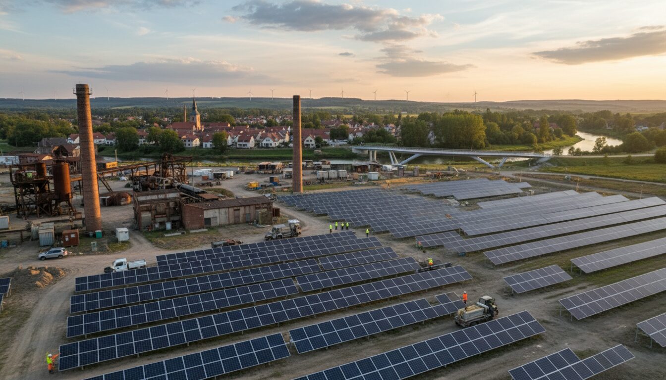découvrez la transformation remarquable de l'ancienne déchetterie de labry en un pôle photovoltaïque innovant, un exemple d'énergie renouvelable et de développement durable.