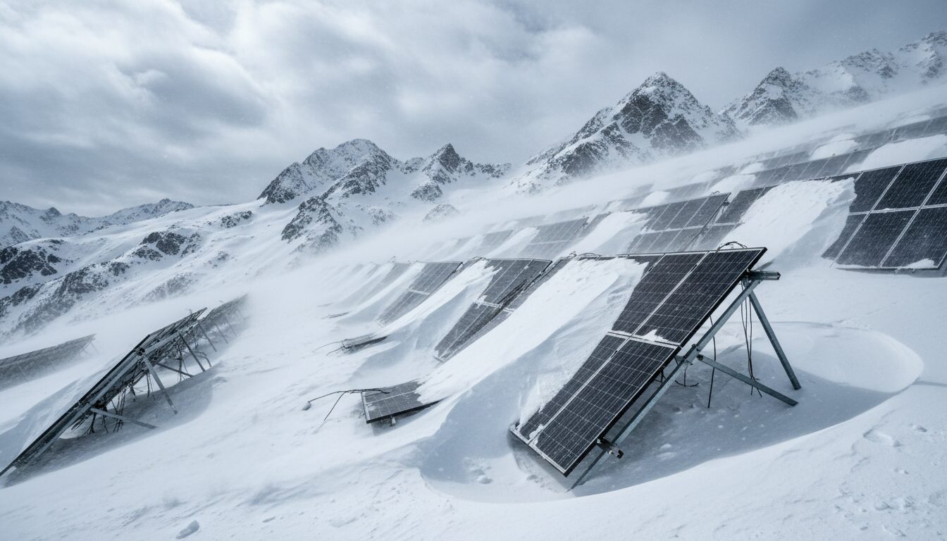 dans les hautes-alpes, l'accumulation de neige et la force du vent causent l'effondrement des panneaux photovoltaïques, posant des défis majeurs pour l'énergie solaire dans la région.