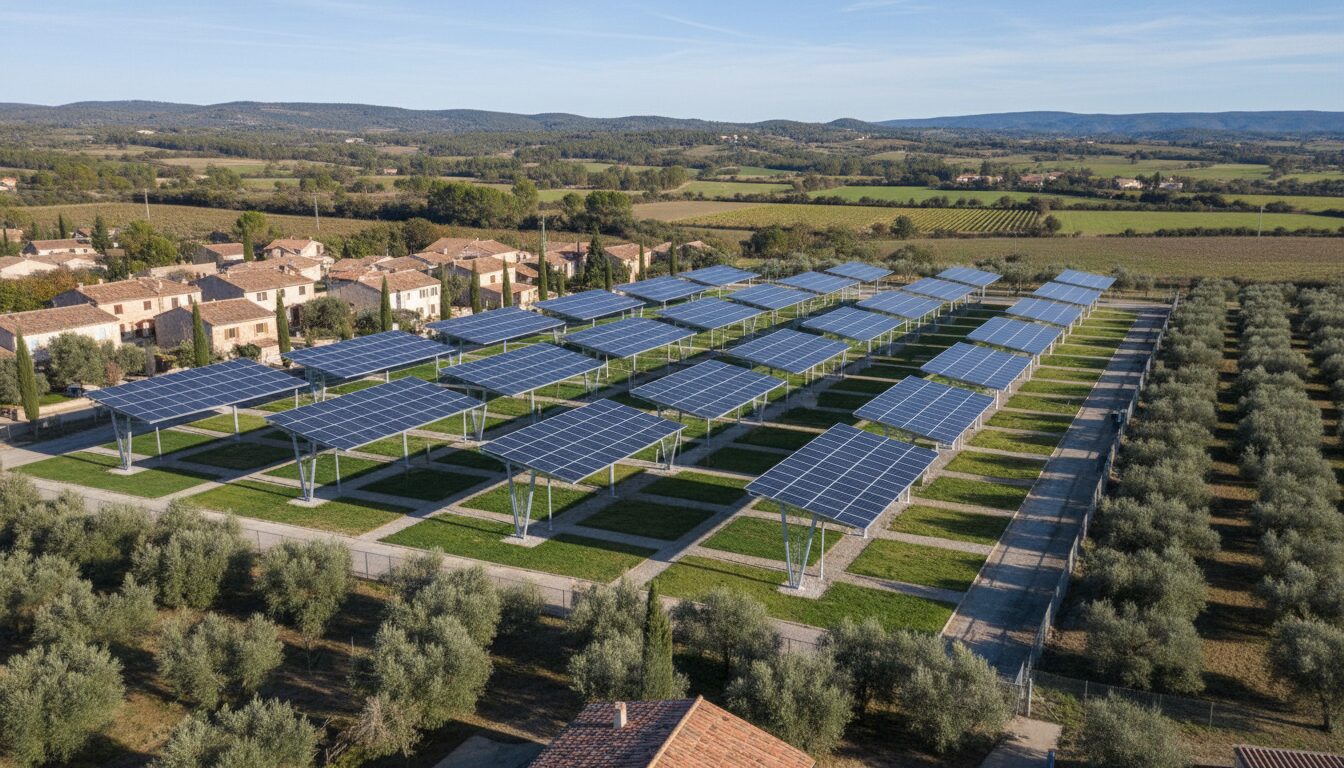 françoise matheron transforme l’ancien stade de saint-bauzille-de-montmel avec des ombrières solaires innovantes, marquant une avancée majeure vers la souveraineté énergétique locale.