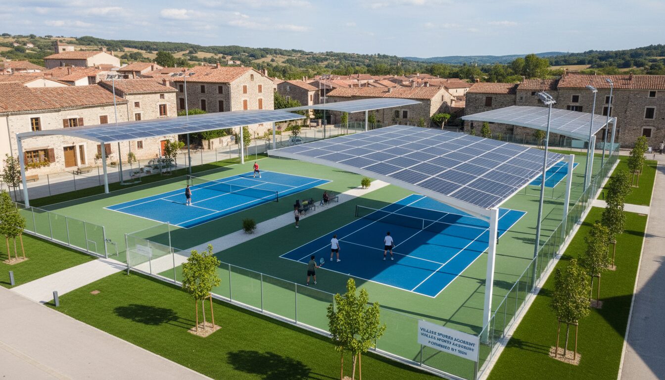 françoise matheron dynamise saint-bauzille-de-montmel en installant des ombrières solaires sur l'ancien stade, marquant une avancée majeure vers la souveraineté énergétique locale.