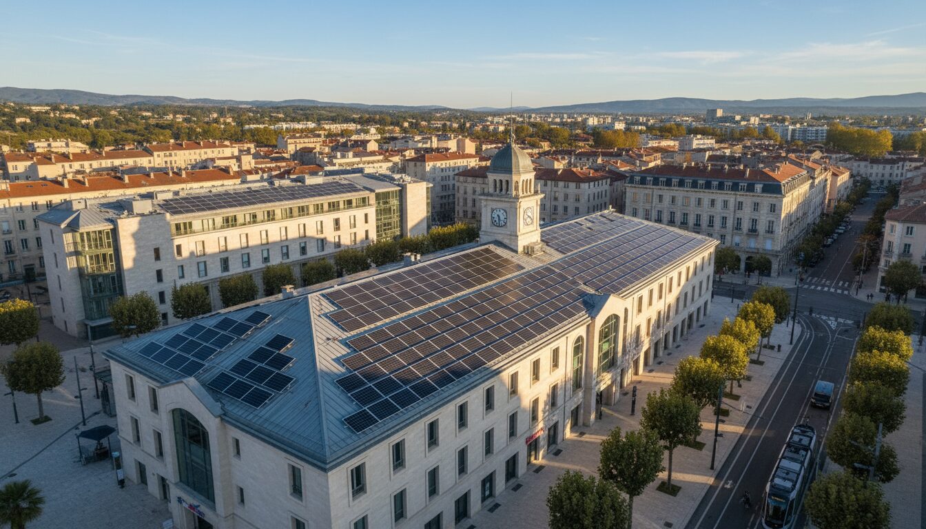 grand cognac prévoit l'installation de 12 000 m² de panneaux solaires pour promouvoir le photovoltaïque, une solution écologique et facile à mettre en place.