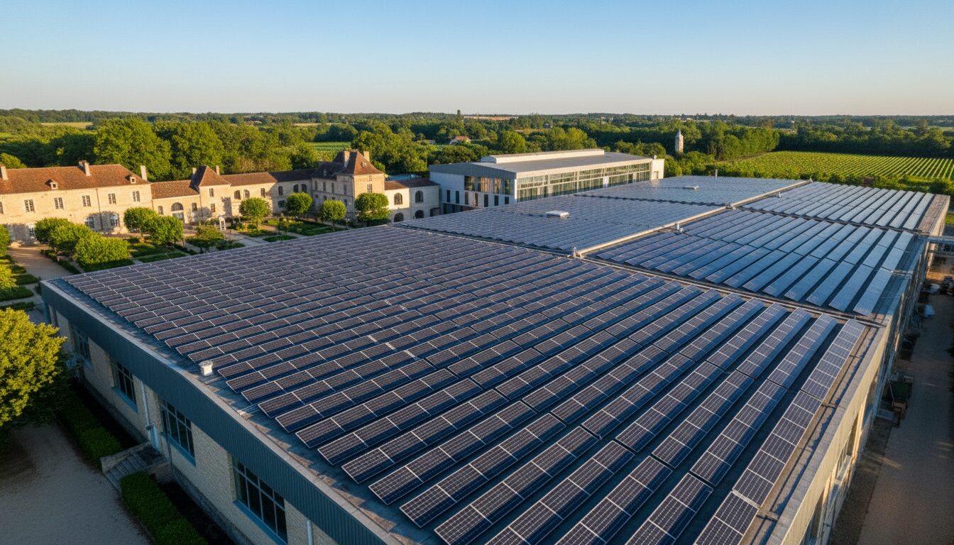 grand cognac prévoit d'installer 12 000 m² de panneaux solaires, mettant en avant le photovoltaïque comme une solution simple et efficace pour développer les énergies renouvelables.