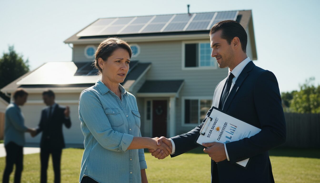 découvrez le témoignage poignant d'une victime d'une escroquerie aux panneaux solaires, piègée par un faux expert. un avertissement essentiel pour éviter ces arnaques.