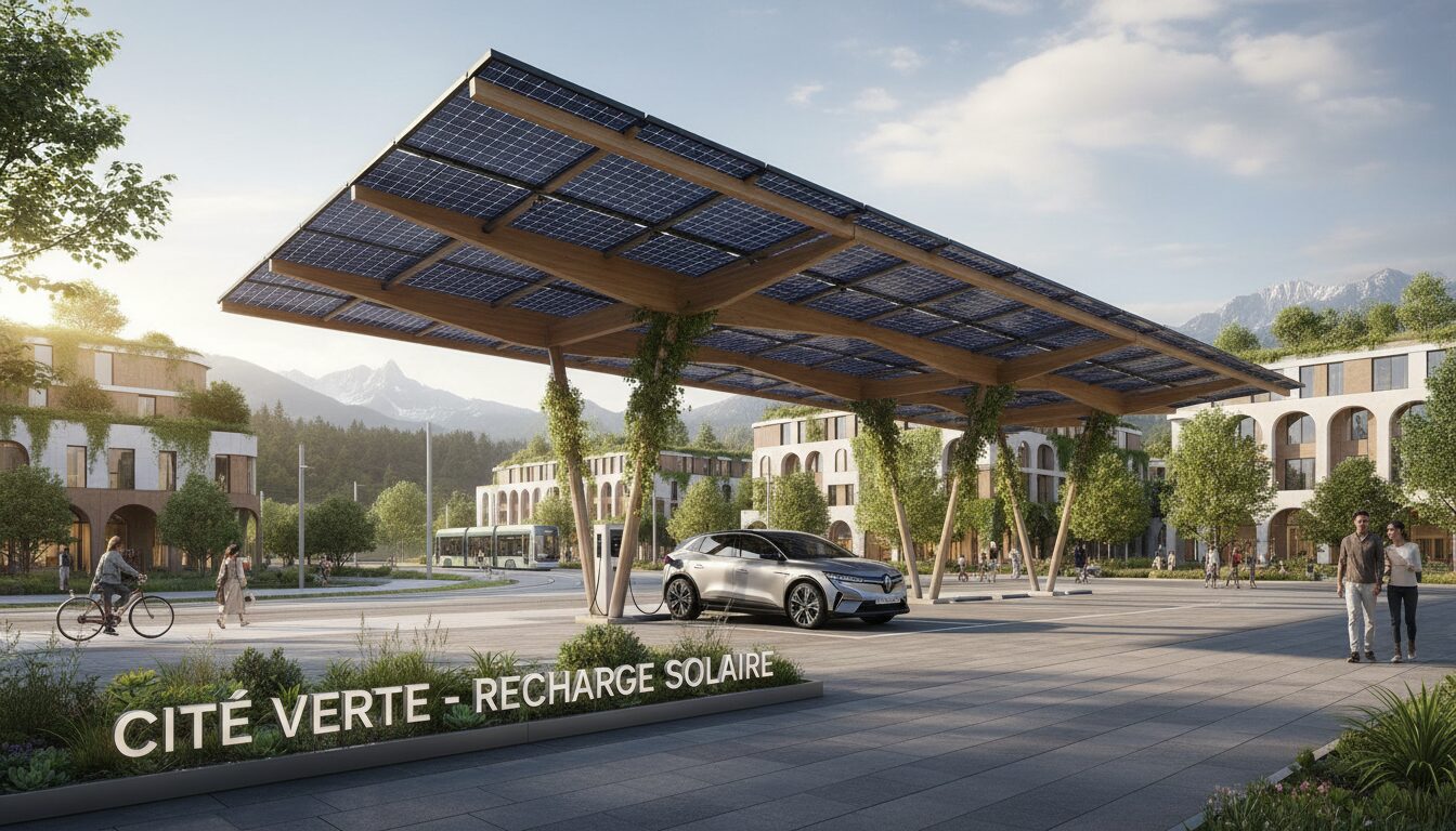 découvrez comment la ville de couëron innove en installant des ombrières photovoltaïques et des bornes de recharge pour véhicules électriques, alliant énergie renouvelable et mobilité durable.