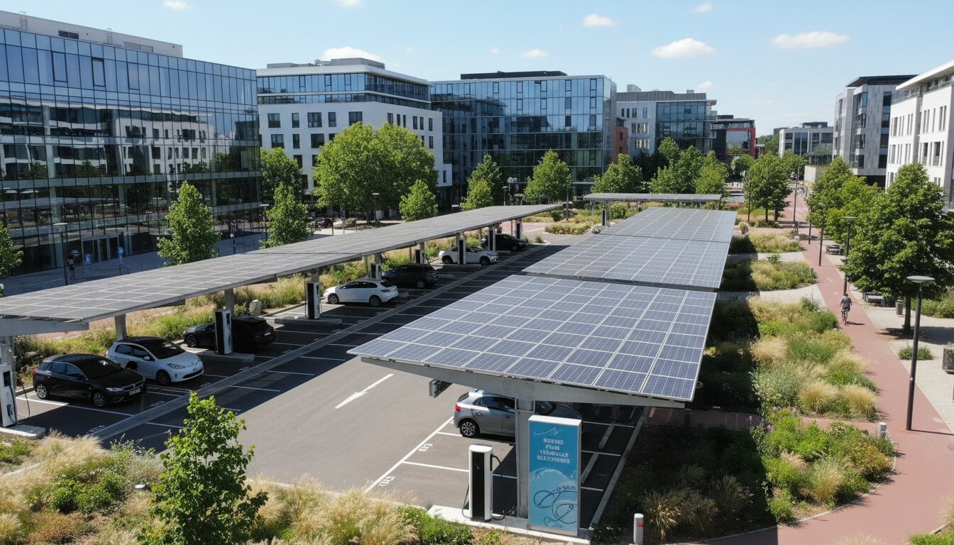 découvrez comment couëron innove en installant des ombrières photovoltaïques et des bornes de recharge pour véhicules électriques, alliant écologie et modernité pour un avenir durable.