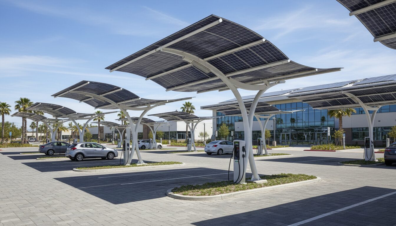 découvrez comment des ombrières photovoltaïques innovantes sont installées au lycée pour promouvoir l'énergie renouvelable et offrir un cadre moderne et écologique aux élèves.