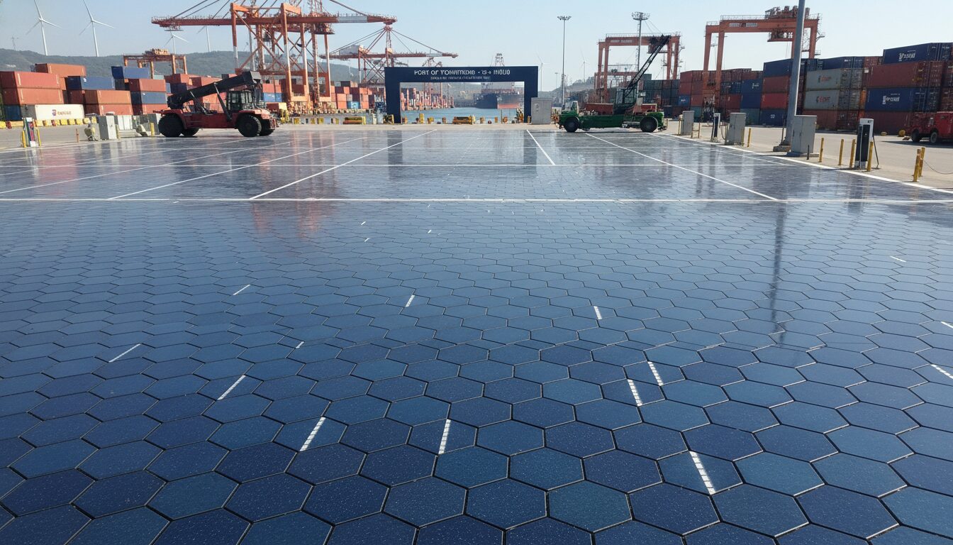 découvrez l'inauguration d'une chaussée solaire innovante sur le port de bonneuil-sur-marne, une avancée écologique majeure pour l'énergie renouvelable et le développement durable.