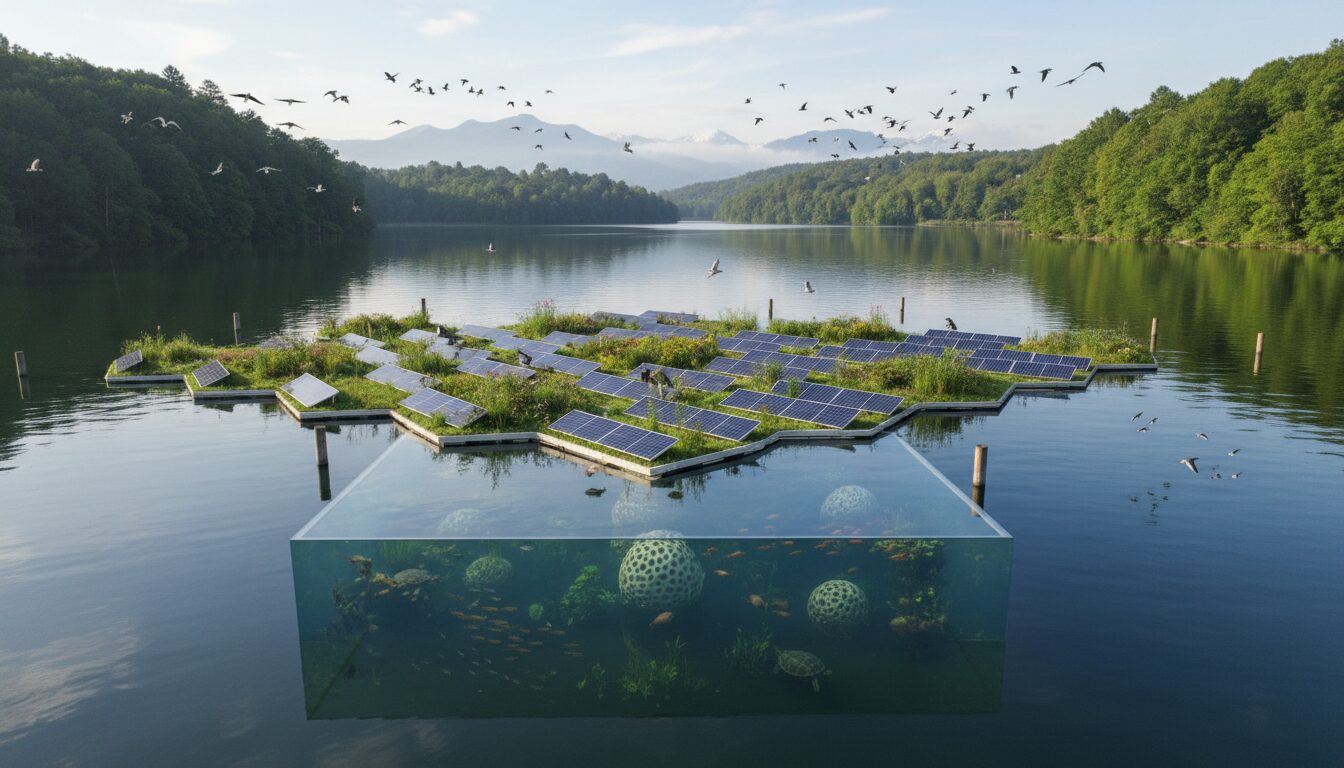 la cimenterie d’obourg franchit une étape majeure dans sa transition énergétique en inaugurant le plus grand parc photovoltaïque flottant, alliant innovation et développement durable.