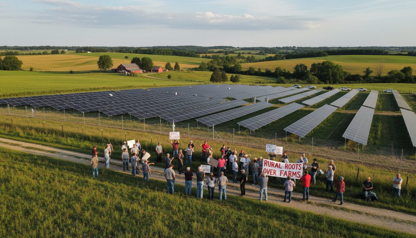 le collectif terre et paysages s'engage activement contre les projets photovoltaïques, mettant en lumière les enjeux environnementaux et la résistance locale face à ces installations.