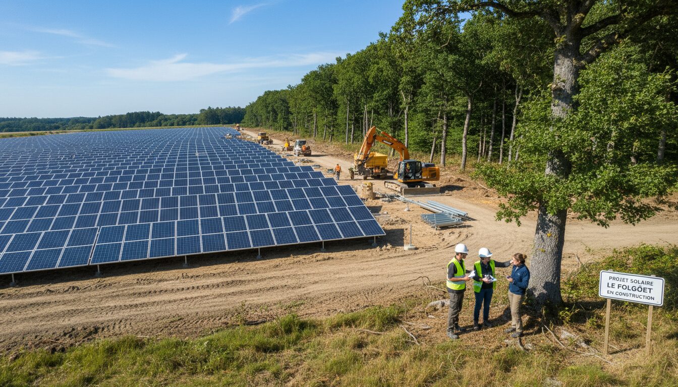 le projet photovoltaïque du folgoët suscite des inquiétudes au sein du groupe national de surveillance des arbres, qui s'interroge sur l'impact environnemental et la protection des espaces arborés.