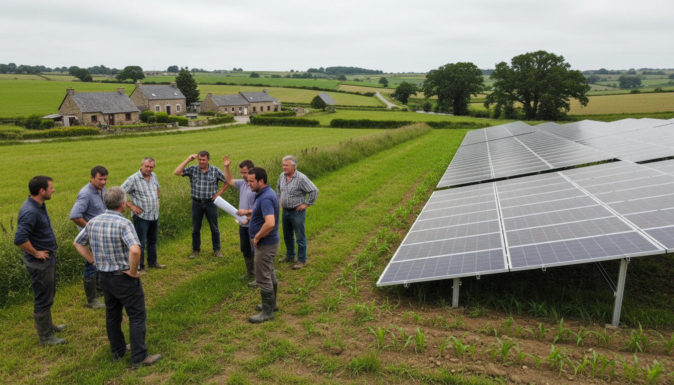 à rostrenen, l'installation de panneaux solaires sur des terres agricoles suscite un débat animé entre développement durable et préservation des terres cultivables.