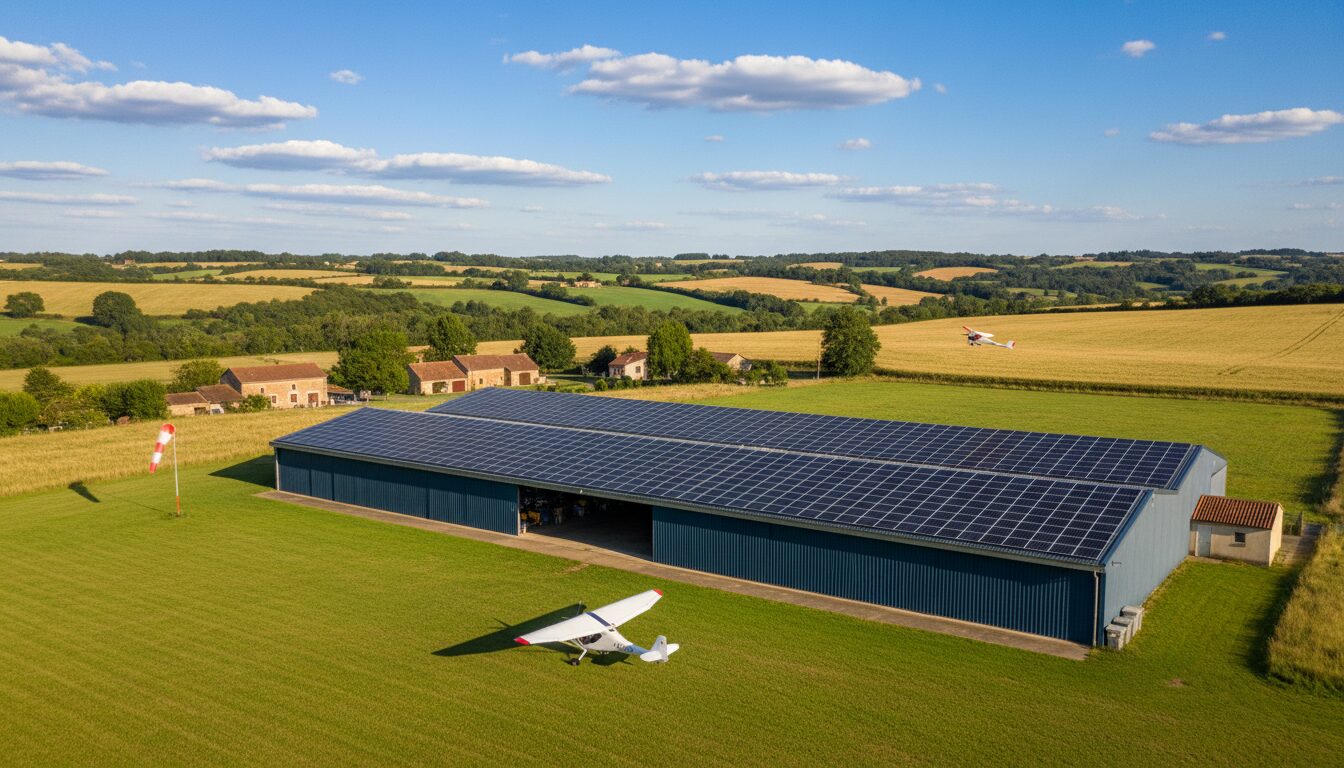 découvrez la toiture solaire innovante de la base alizé ulm à doucier, prête à franchir sa dernière étape vers une énergie propre et durable.