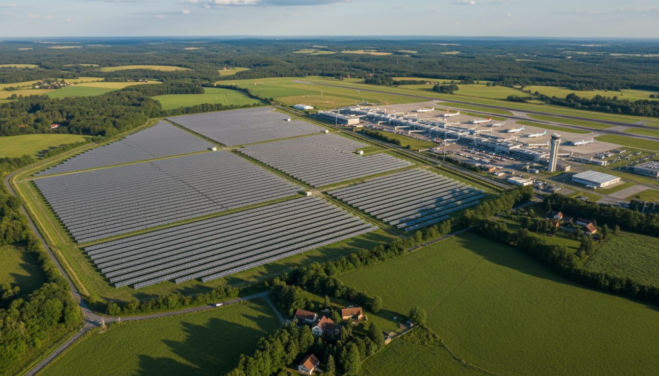 saumur mise sur l'énergie photovoltaïque pour financer le développement de son aérodrome, alliant transition écologique et croissance économique locale.