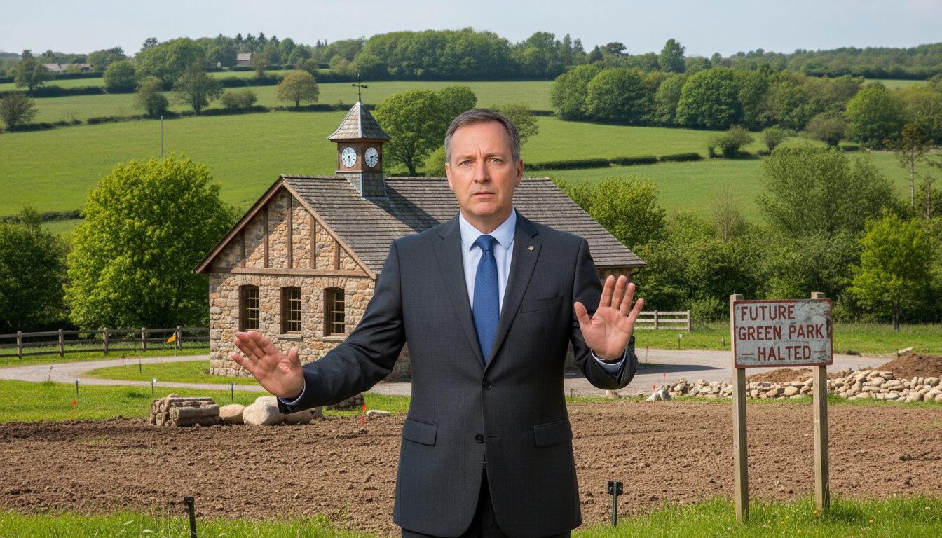 le maire de rosnay s'oppose à un projet de parc, mettant en avant les risques d'artificialisation des sols et les conséquences négatives sur le paysage local.