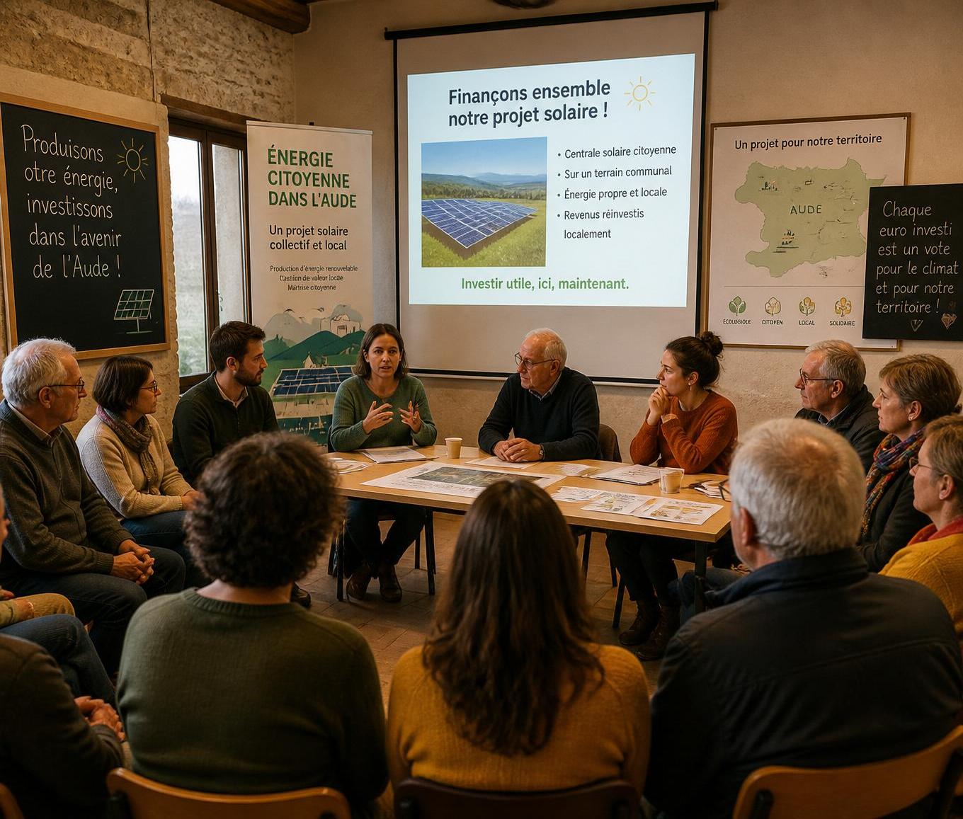 découvrez comment un projet citoyen dans l’aude a mobilisé 120 000 € en un mois pour équiper les toits publics en énergie solaire, favorisant la transition énergétique locale.