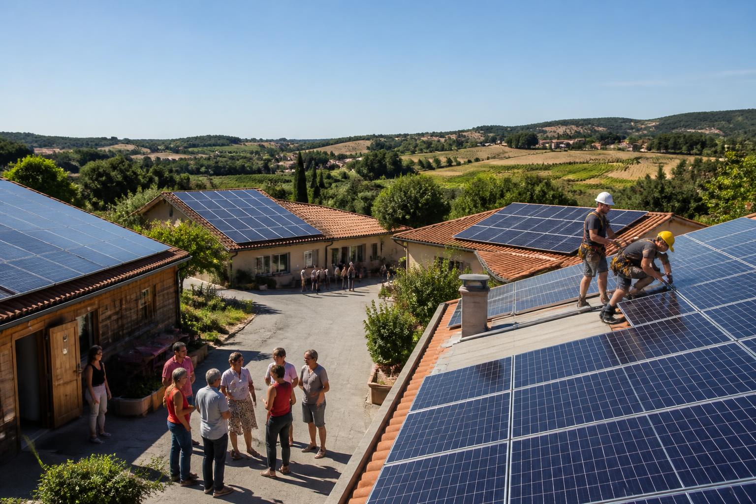 découvrez comment un projet citoyen dans l'aude a mobilisé 120 000 € en un mois pour équiper les toits publics en énergie solaire, favorisant la transition écologique locale.