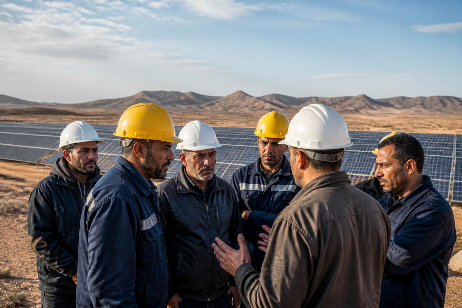 l'ugtt en tunisie demande une révision approfondie des projets de loi relatifs aux centrales photovoltaïques pour garantir un développement énergétique durable et équitable.