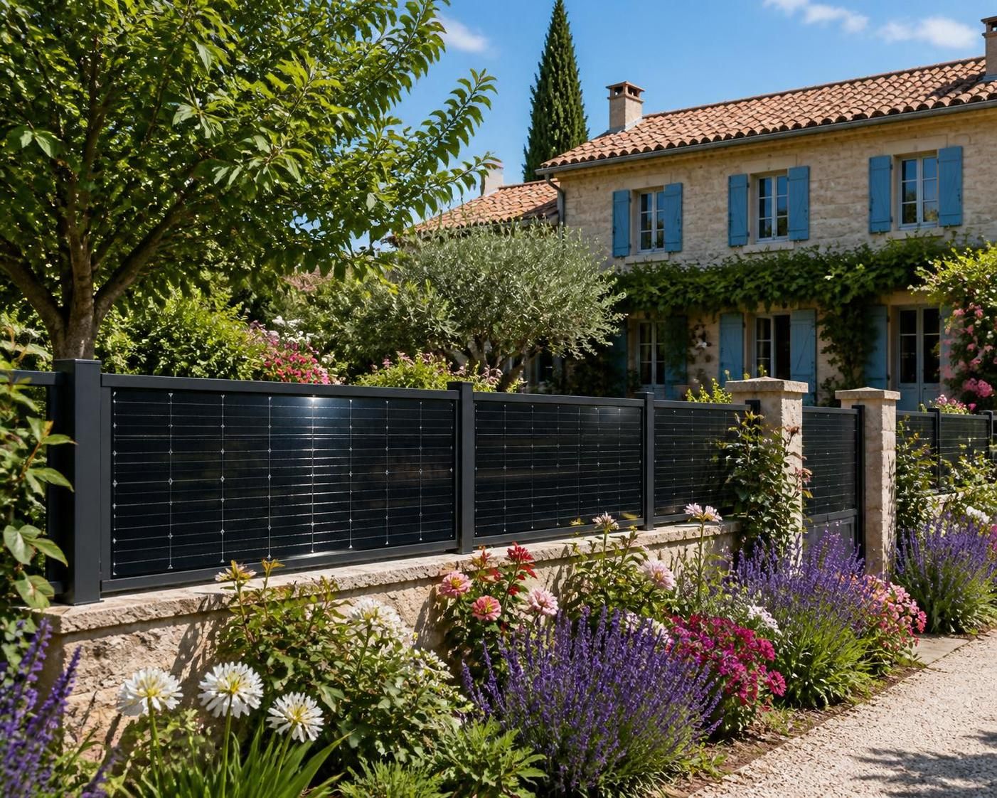 découvrez cette clôture solaire design qui alimente votre maison en électricité tout l'été sans compromettre l'esthétique de votre toit. une solution écologique et élégante pour produire votre propre énergie.