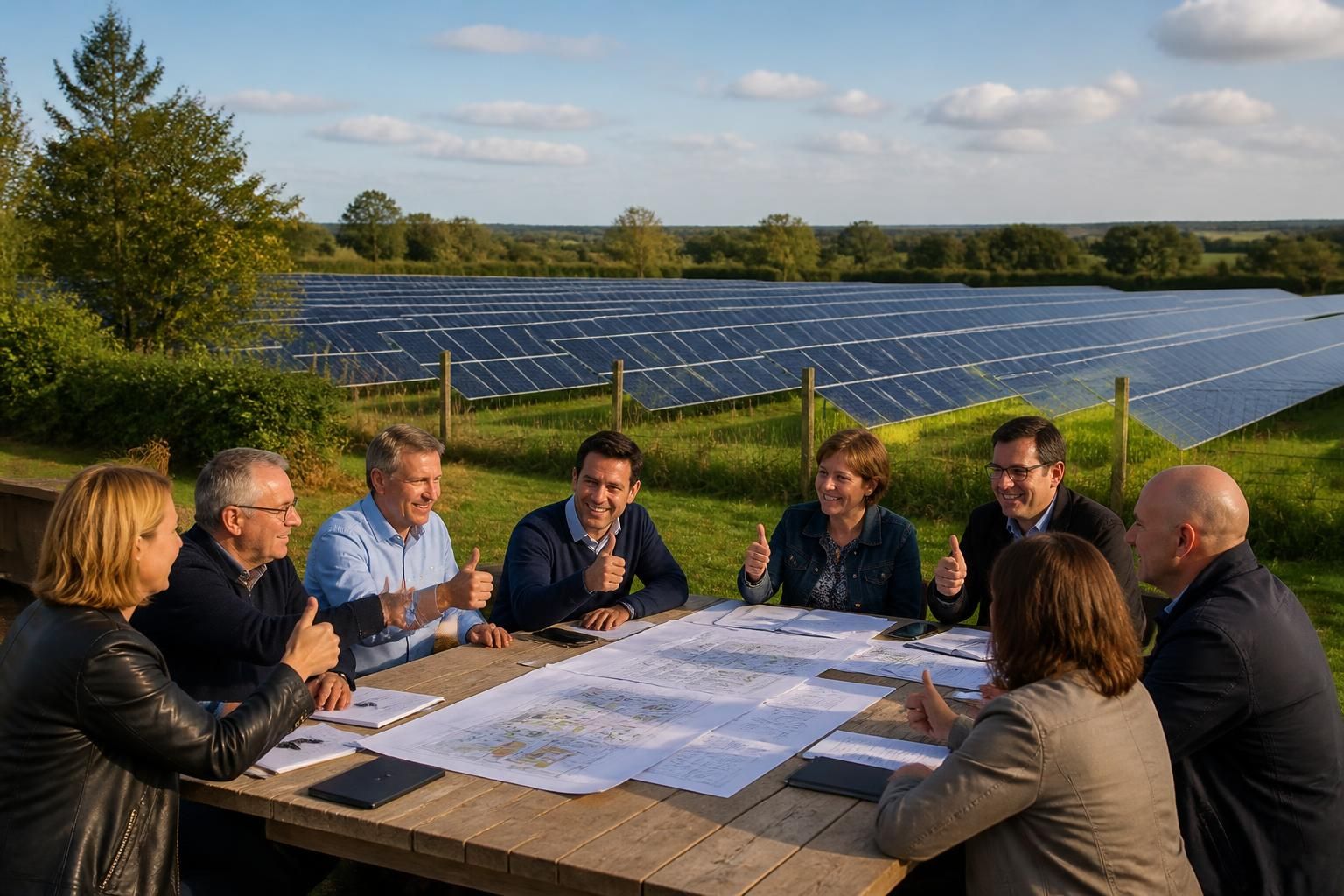 le conseil municipal des alleuds approuve un projet de parc photovoltaïque, marquant une étape importante vers une transition énergétique durable pour la commune.
