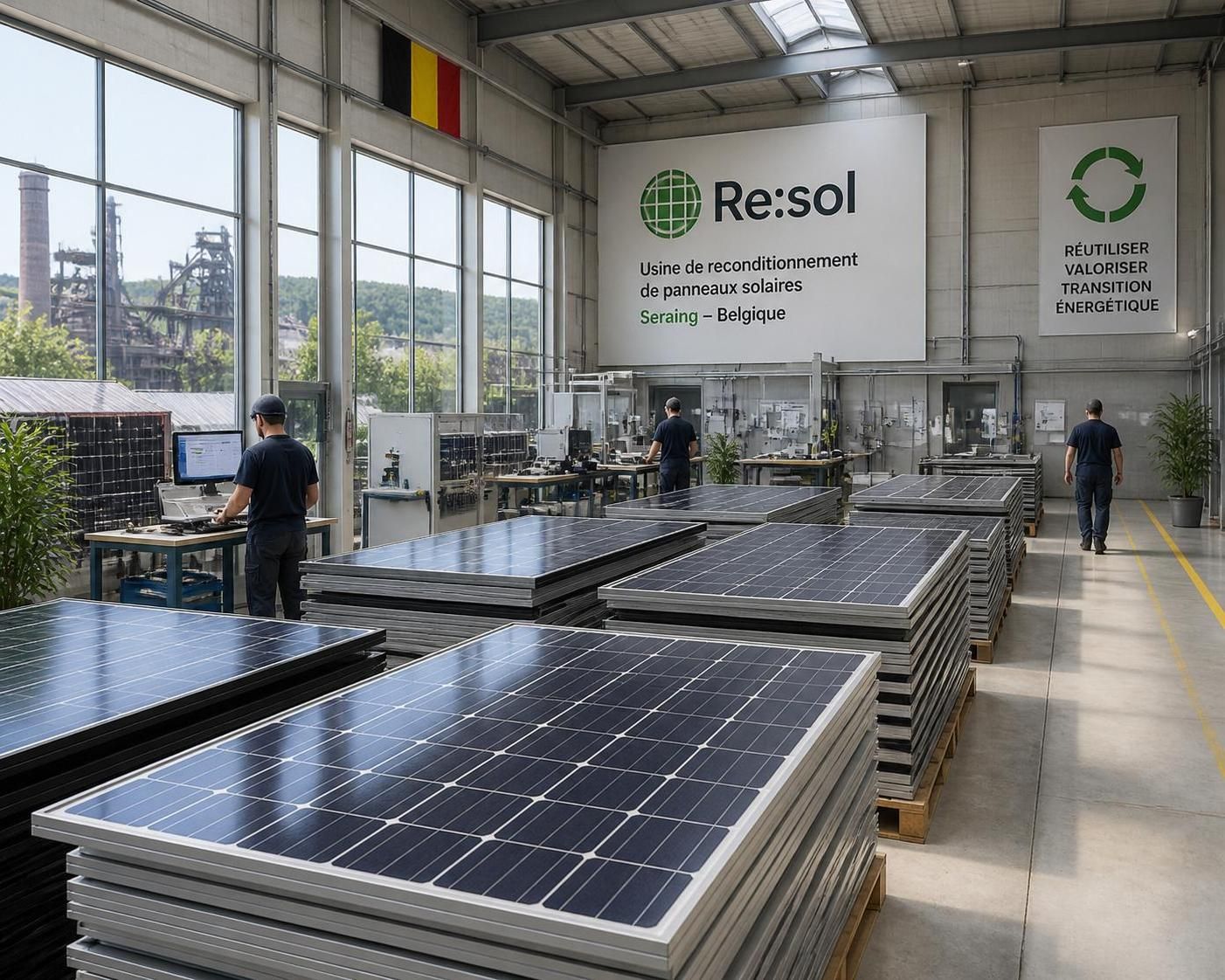 découvrez l'initiative innovante à seraing, en belgique, qui favorise l'arrivée des panneaux solaires reconditionnés pour une énergie durable et accessible à tous.