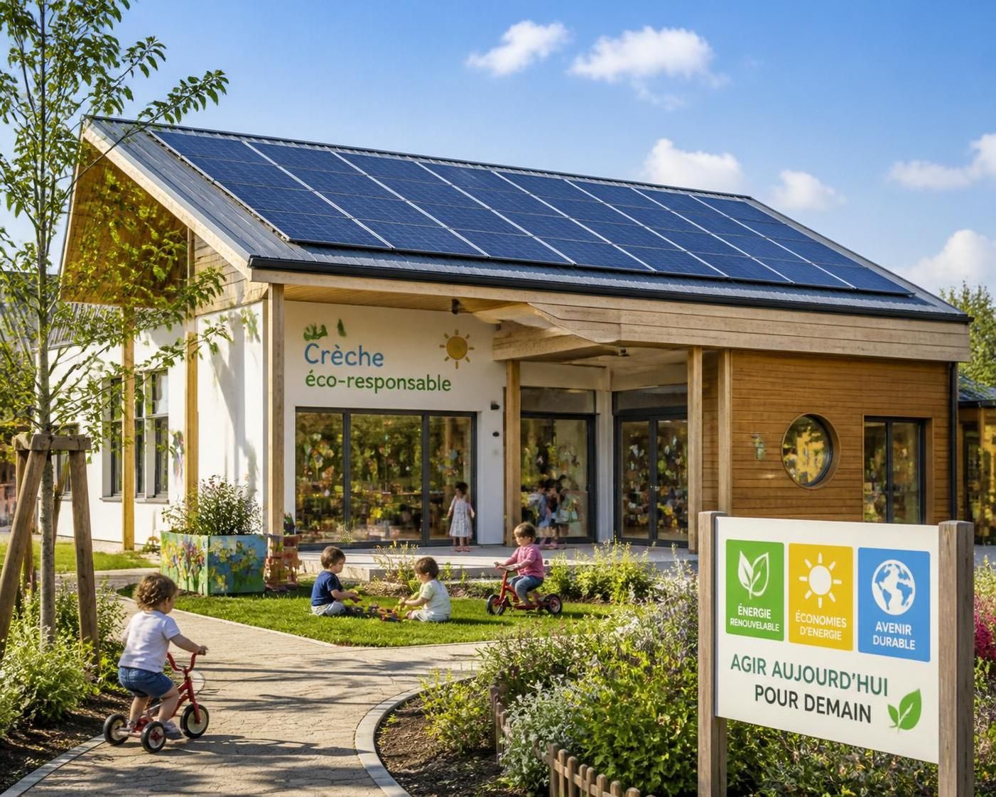 découvrez comment une crèche transforme son énergie en source durable grâce à l'autoconsommation énergétique pour alimenter miko.