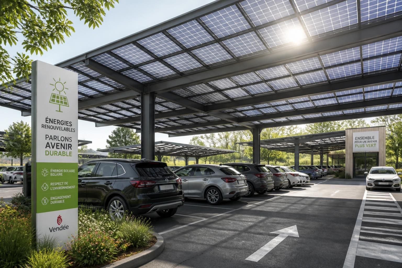 découvrez comment la commune de vendée s'apprête à s'équiper d'ombrières photovoltaïques pour produire une énergie propre et durable, tout en valorisant ses espaces.