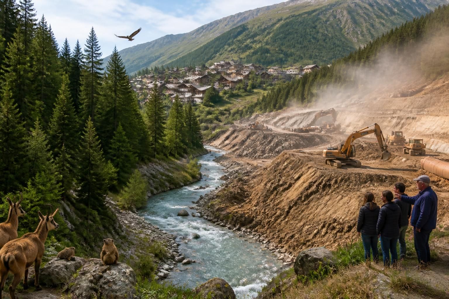 découvrez les enjeux de la fragilisation de l'écosystème des hautes-alpes et ses impacts sur les communautés locales face au projet environnemental en cours.