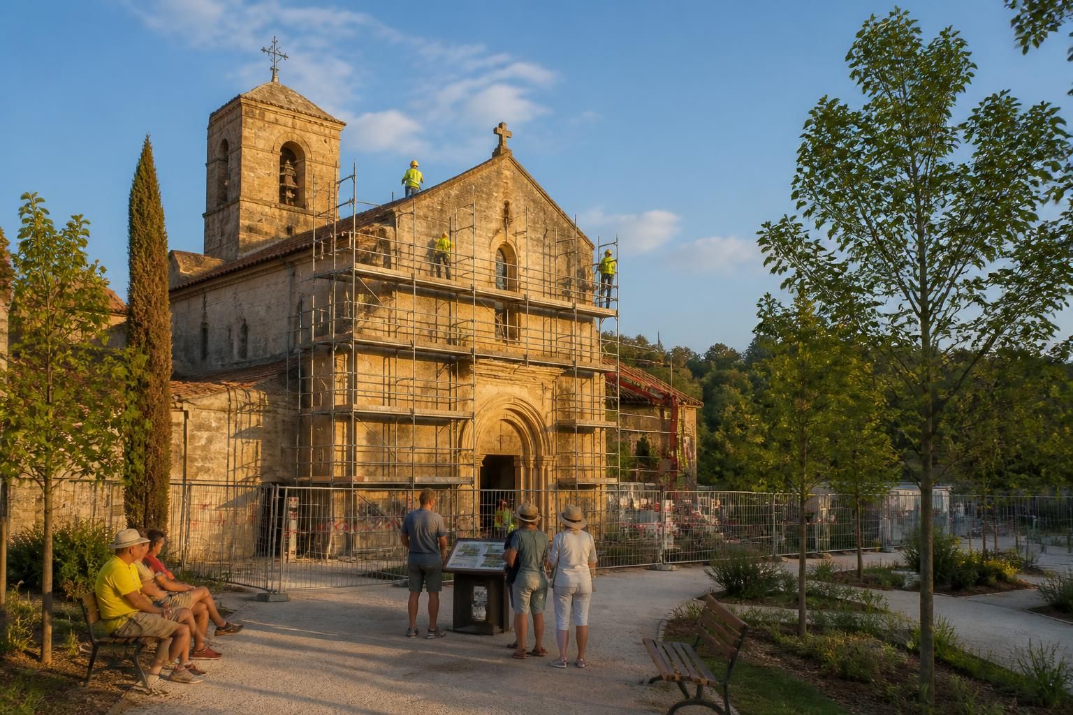la chapelaude engage des travaux prioritaires pour renforcer la sécurité de son église et offrir un accueil amélioré aux visiteurs.