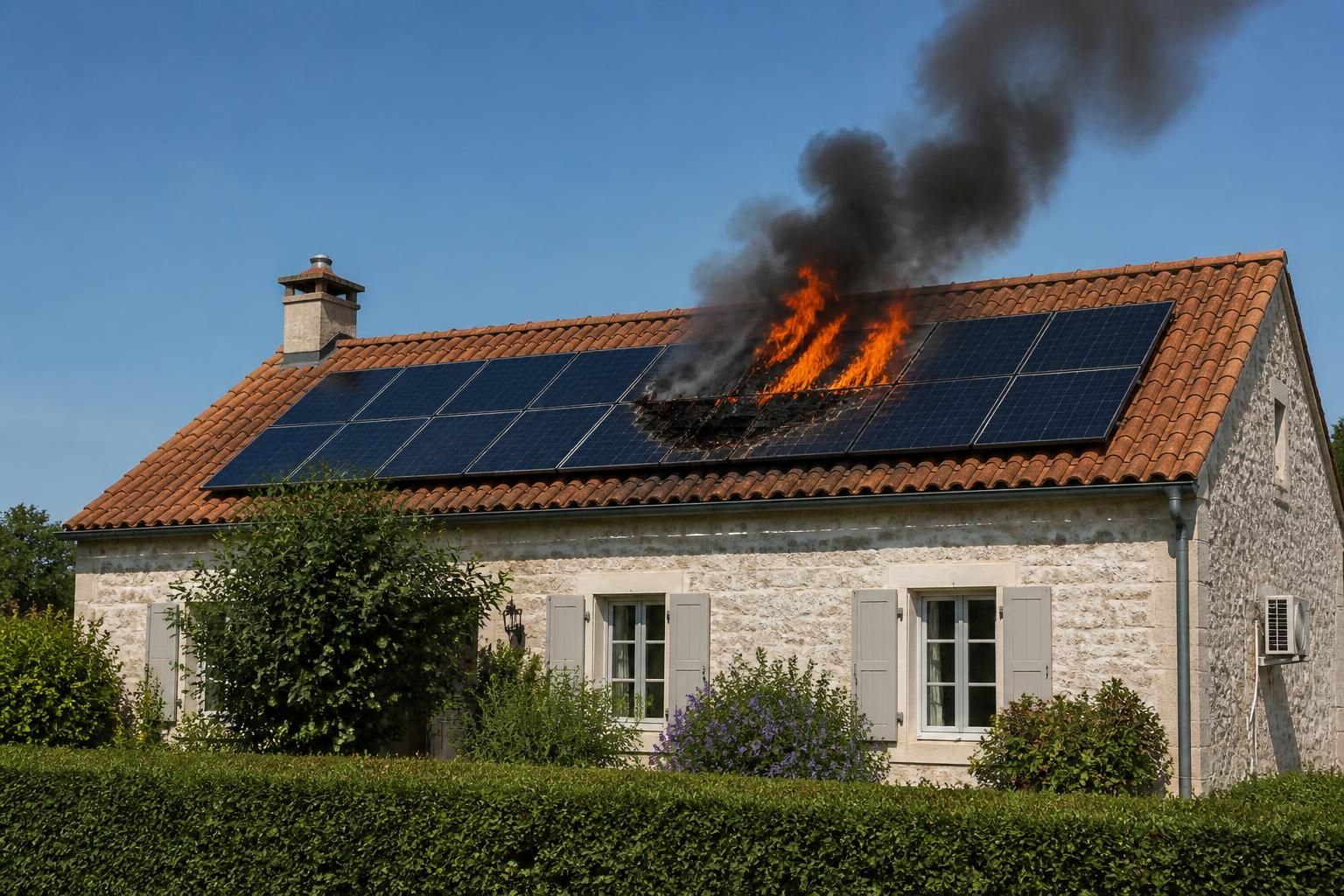 retour sur un incendie rare d’un panneau solaire sur le toit d’une maison en vendée : causes, conséquences et prévention de ce type de sinistre.