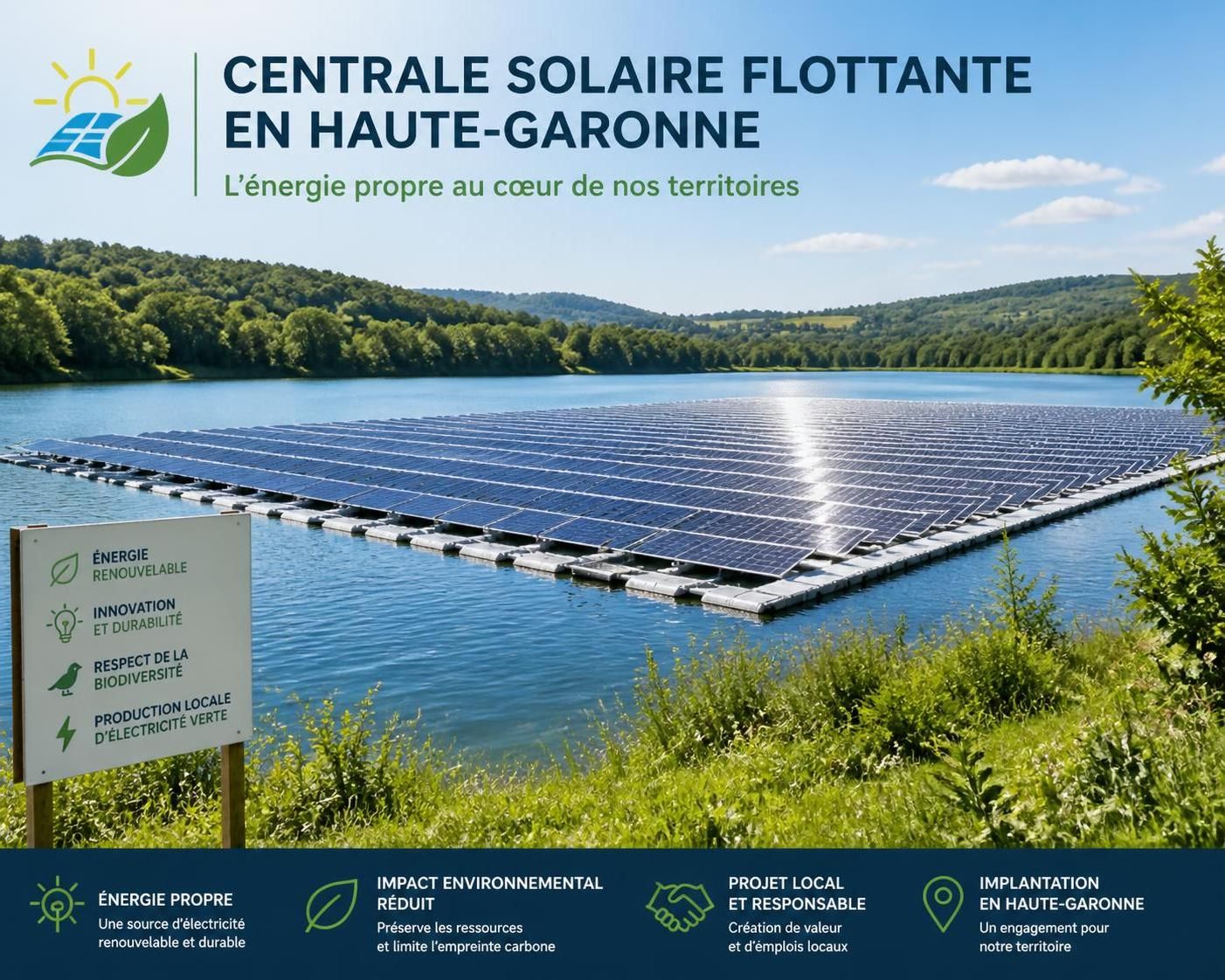 découvrez le lancement prochain d'une centrale solaire flottante innovante sur un lac en haute-garonne, un projet écologique majeur pour produire de l'énergie propre et renouvelable.