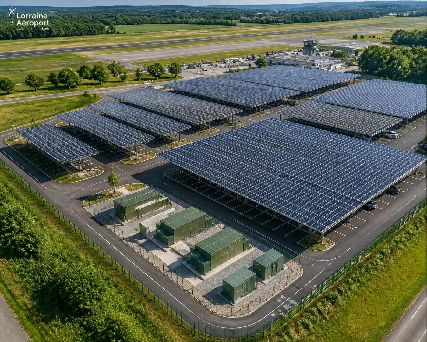 découvrez les photos de l'installation de deux transformateurs électriques au parc de lorraine aéroport à goin, une étape clé pour moderniser l'infrastructure énergétique locale.