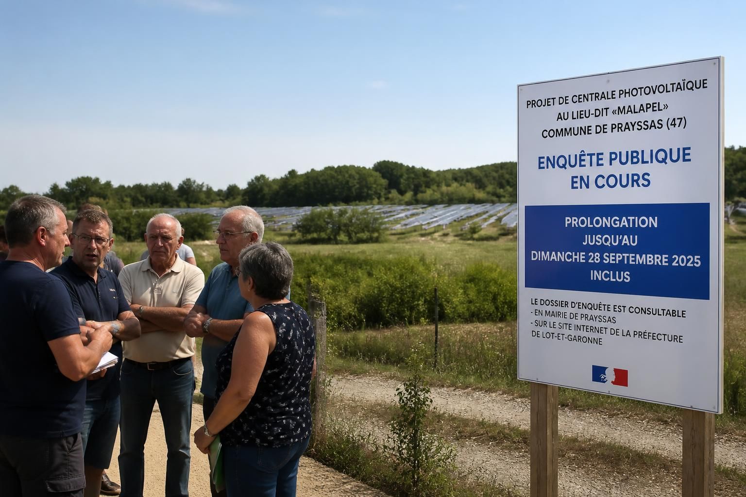 projet photovoltaïque à prayssas : les élus expriment leur opposition alors que l'enquête publique reste ouverte jusqu'au 28 septembre, suscitant débats et discussions dans la communauté locale.